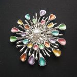 Brosche Magnetbrosche Schal Clip Bekleidung Poncho Taschen Stifel Textilschmuck Blume