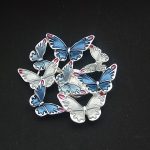 Brosche Magnetbrosche Schal Clip Poncho Stiefel Textilschmuck Schmetterlinge